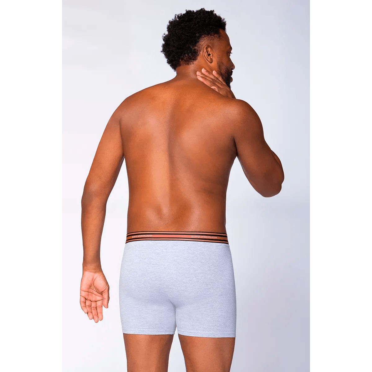 Cueca Boxer Plus Size de Algodão com Elastano Lupo