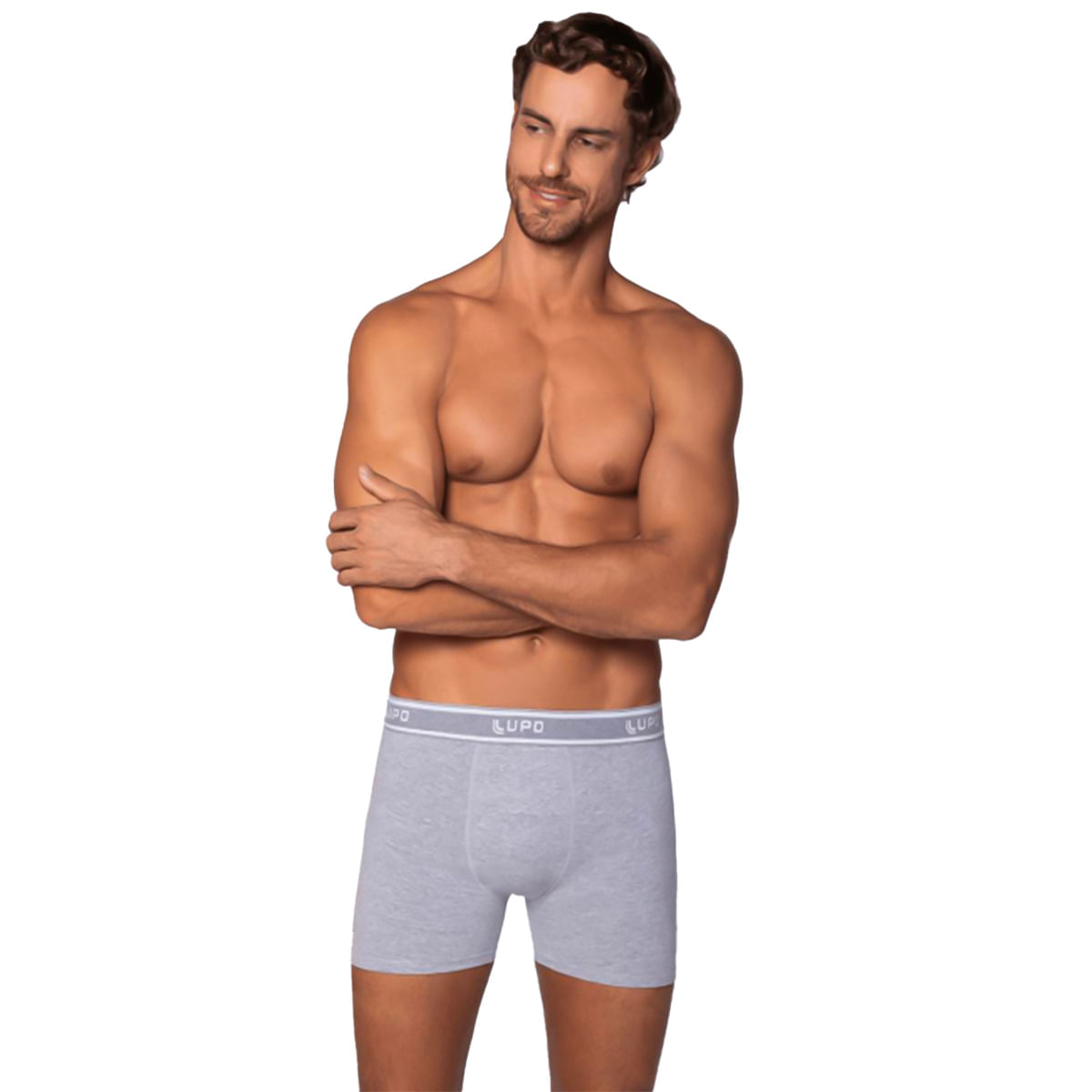 Cueca Boxer de Algodão com Elastano Lupo