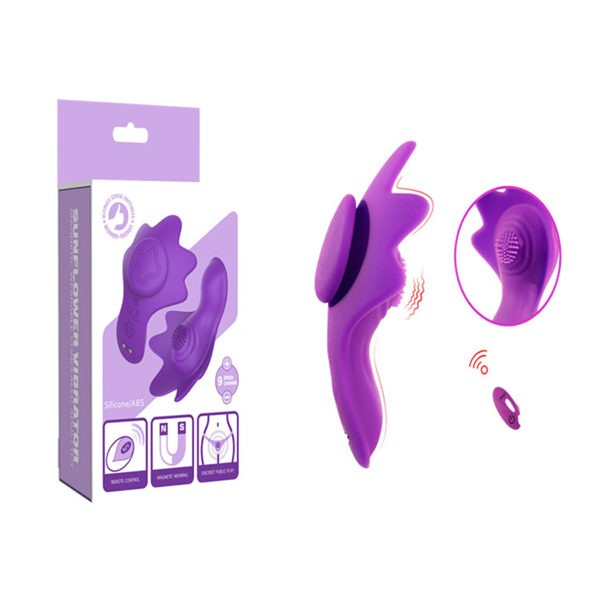 Vibrador de Calcinha Recarregável com 9 Modos de Vibração e Controle Remoto Vip Mix