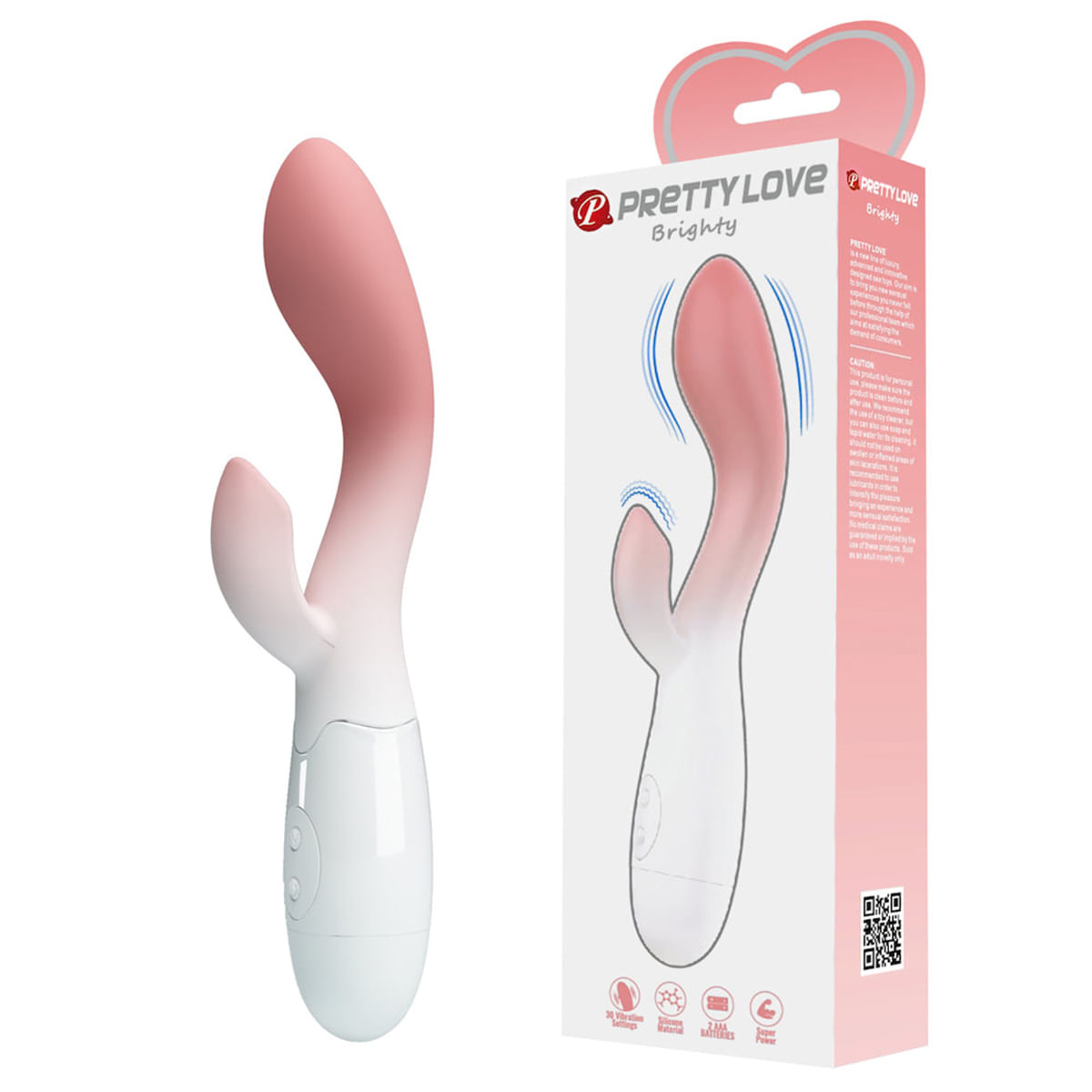 Vibrador Ponto G com Estimulador Clitoriano 30 Modos de Vibração Snappy Vip Mix