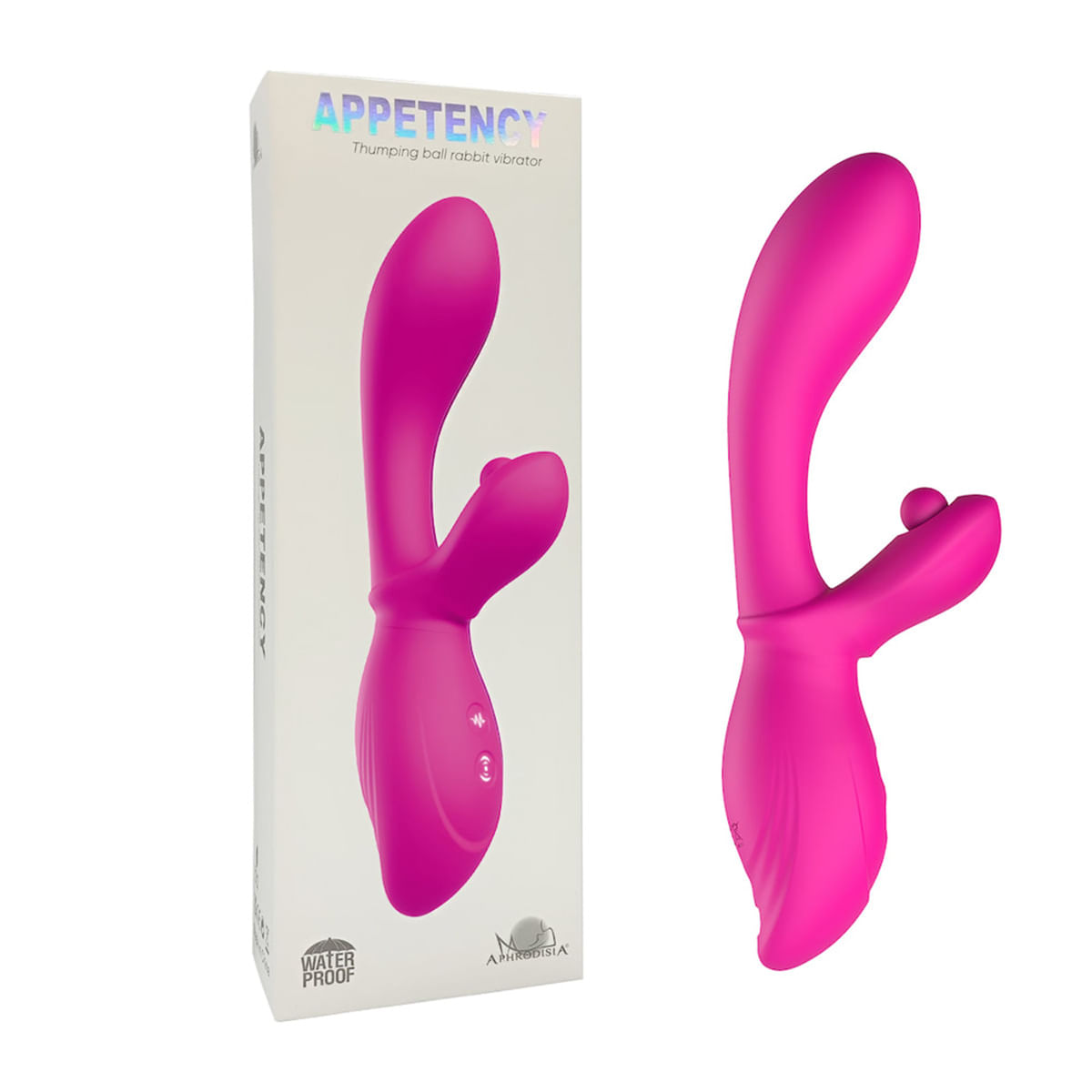 Vibrador Ponto G e Estimulador Clitoriano com 10 modos de vibração e 3 modos de Tapping Vip Mix