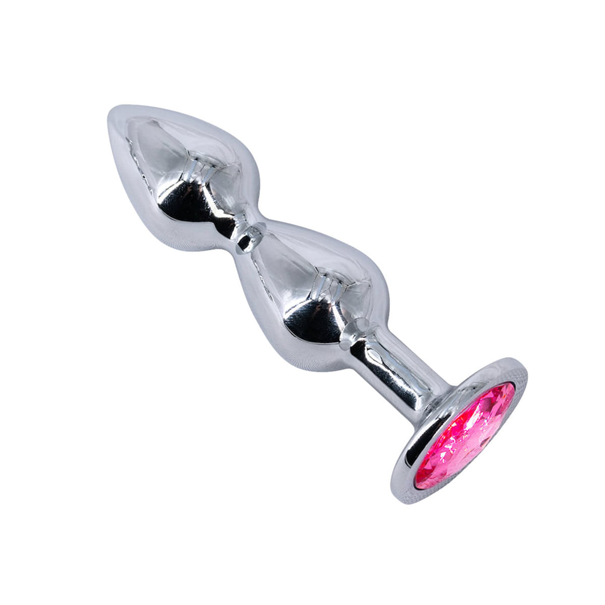 Plug Anal Escalonado em Aço com pedra Vip Mix Plug Anal Escalonado em Aço com pedra Vip Mix
