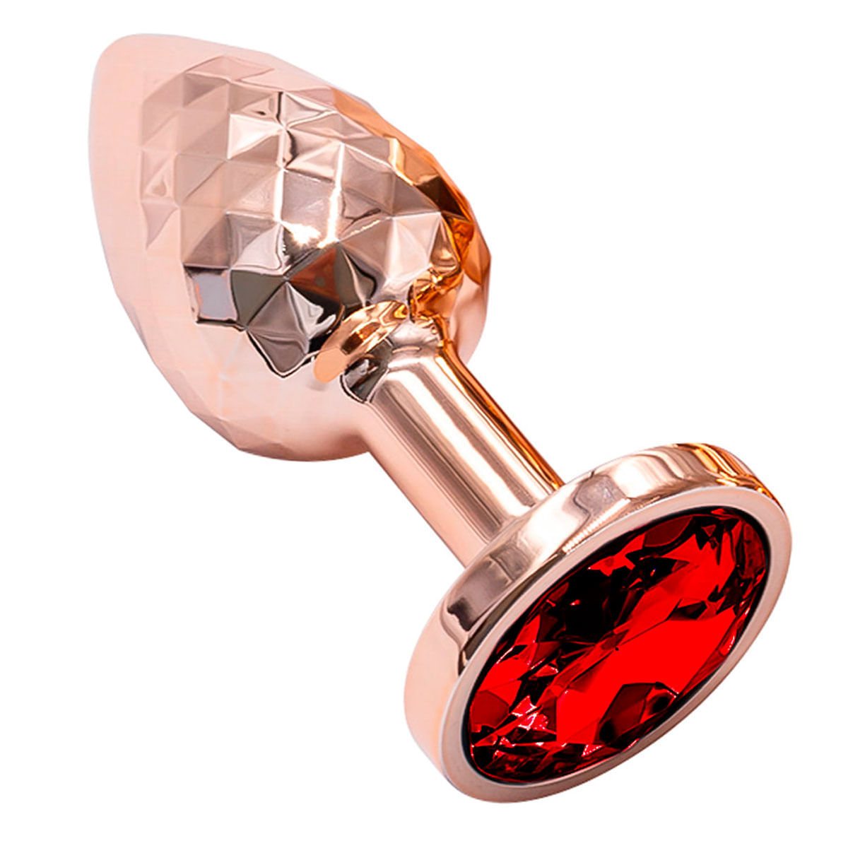 Plug Anal Pequeno de Luxo com Pedra e Superfície Diamantada Vip Mix