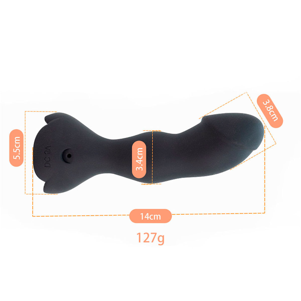 Plug Anal de Silicone em Formato de Pênis com 10 Modos de Vibração e Controle Remoto sem Fio Vip Mix