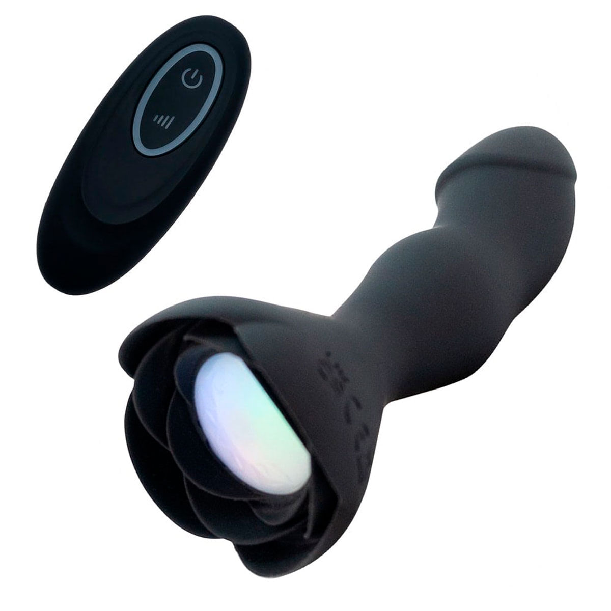 Plug Anal de Silicone em Formato de Pênis com 10 Modos de Vibração e Controle Remoto sem Fio Vip Mix