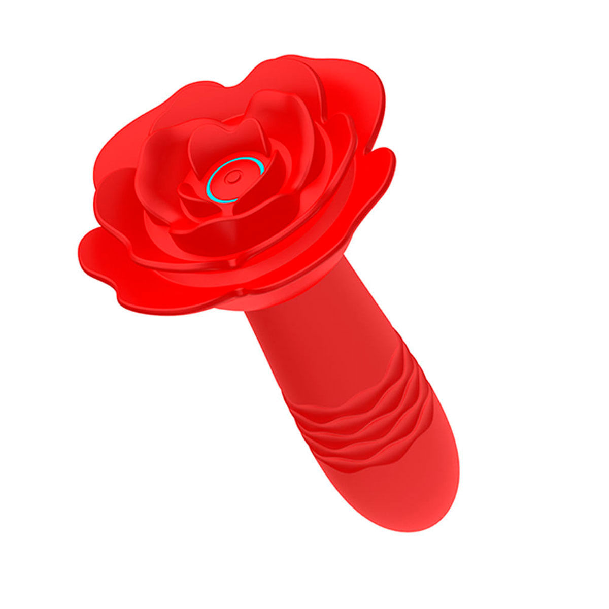 Plug Anal Flor de Silicone com 10 Modos de Vibração e Vai e Vem com Controle Remoto sem Fio Vip Mix Plug Anal Flor de Silicone com 10 Modos de Vibração e Vai e Vem com Controle Remoto sem Fio Vip Mix
