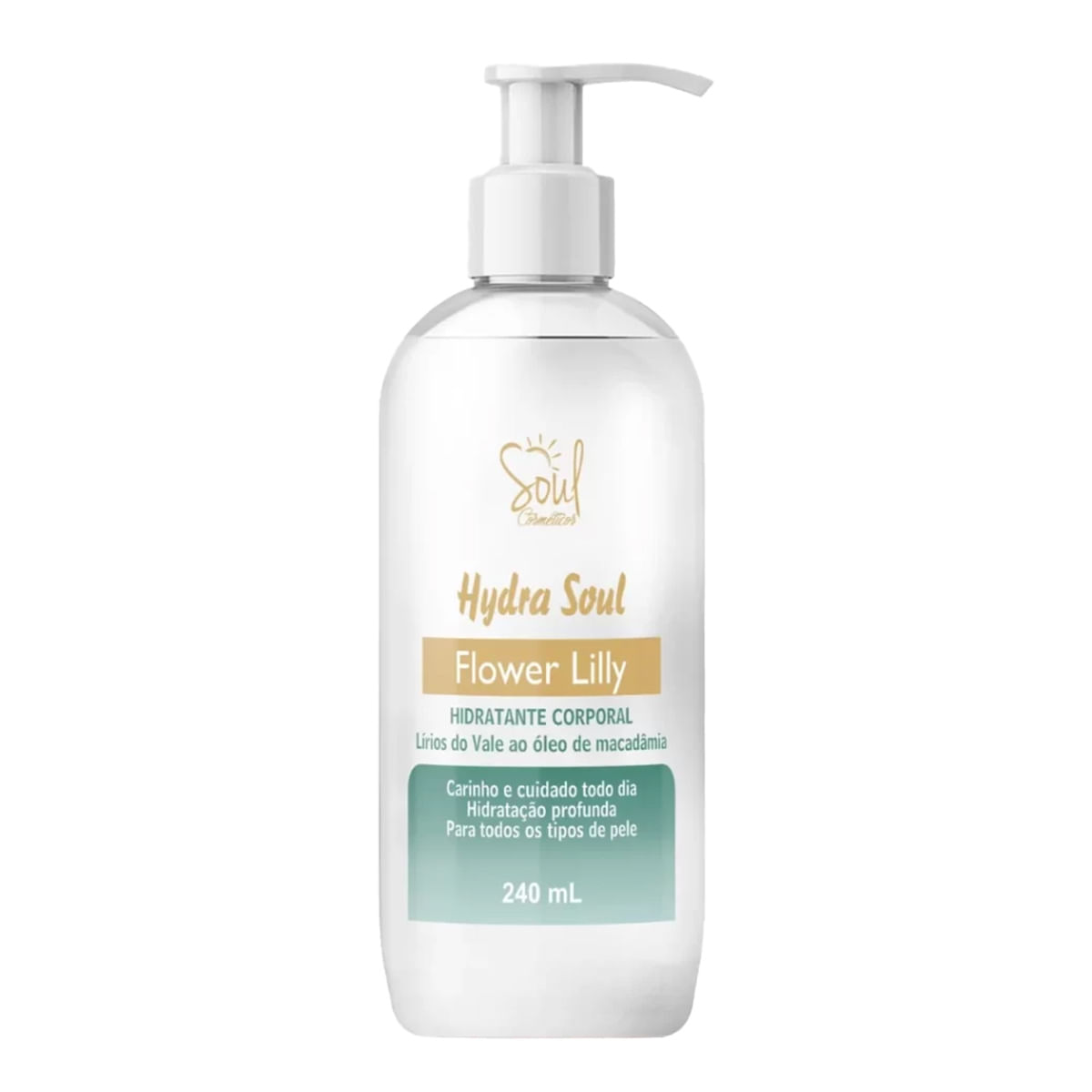 Hydra Soul Flower Lilly Hidratante Corporal de Lírio 240ml Soul Cosméticos