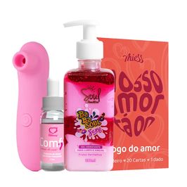 Kit Promocional Babasoul Estimulador de Clitóris Comfy+ e Jogo Nosso Amor Tá On - 5 Por Cliente