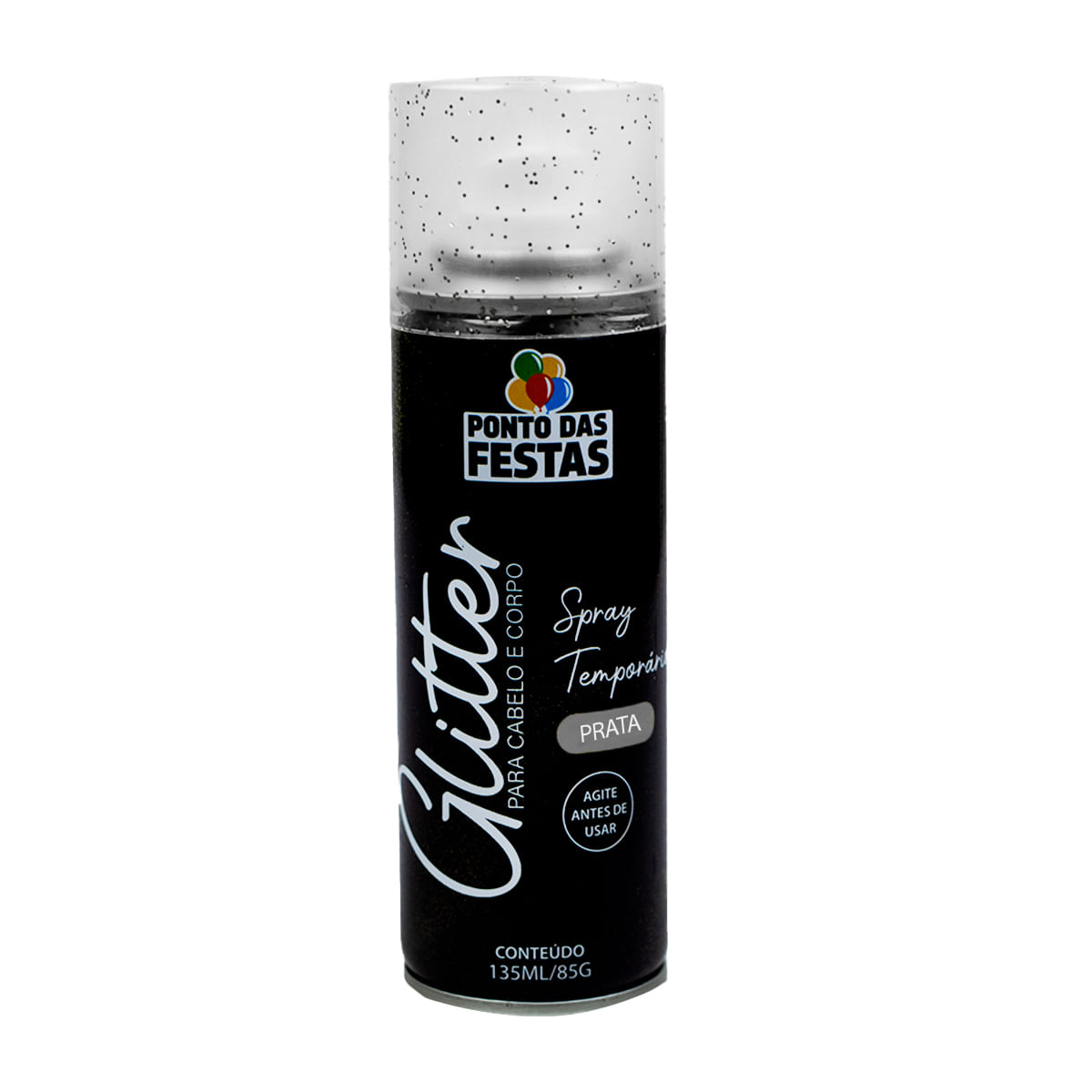 Spray de Glitter para Cabelo e Corpo 135ml PTD Festas