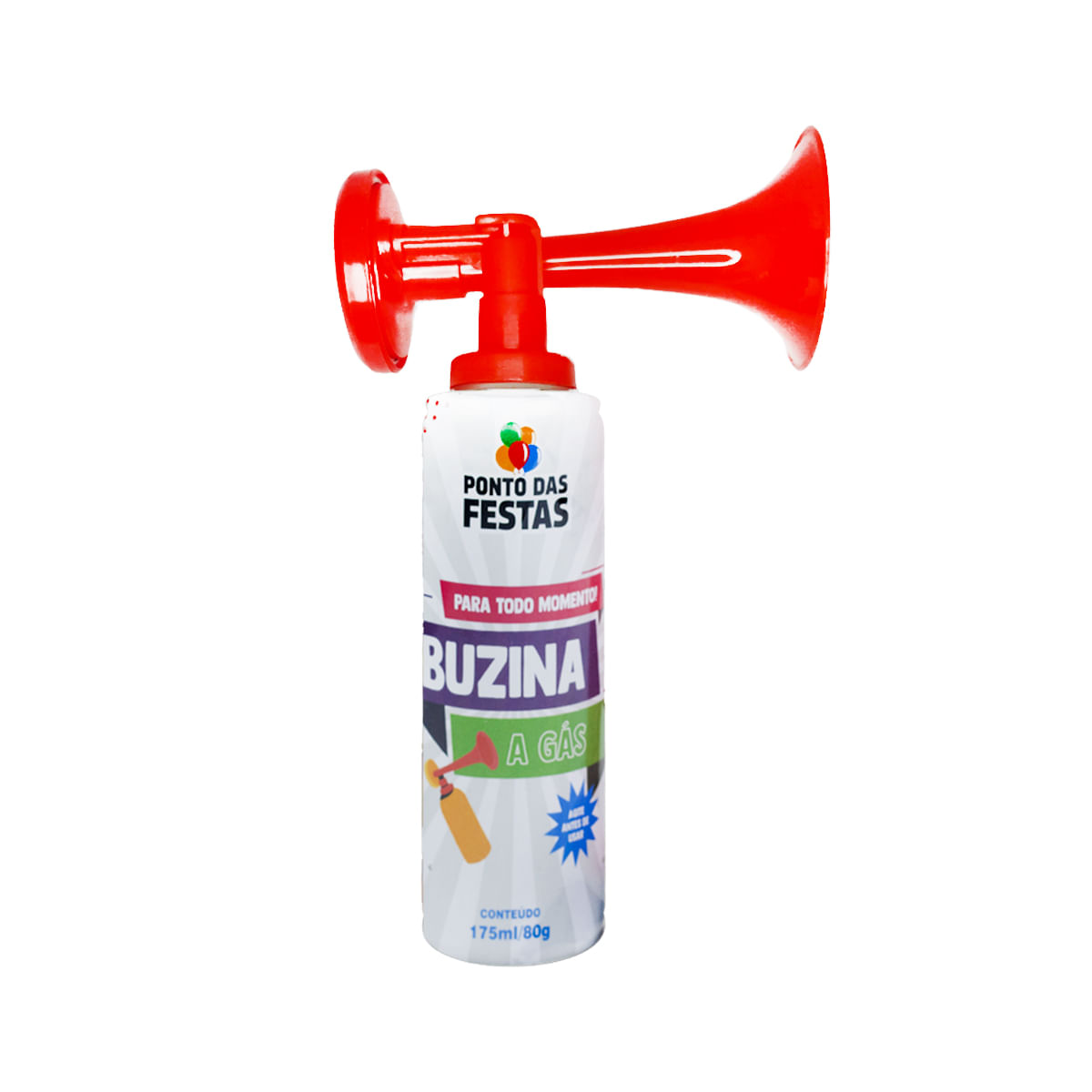 Buzina a Gás 175ml PTD Festas Buzina a Gás 175ml PTD Festas
