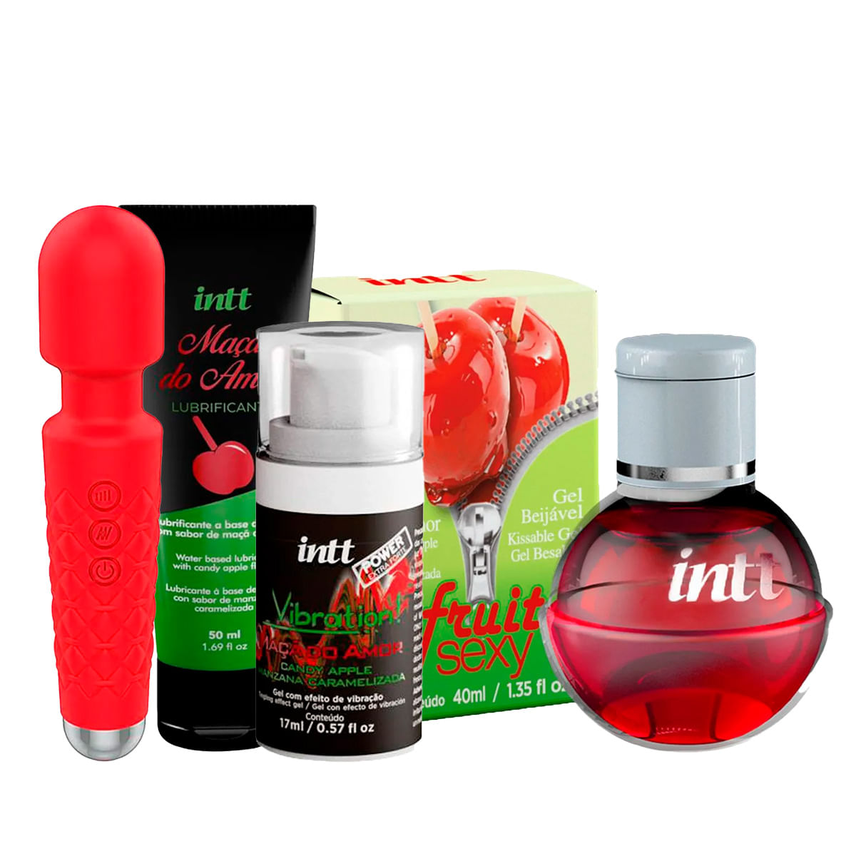 Kit Promocional com Fruit Sexy Lubrificante Vibration e Green Baby - 5 por Cliente