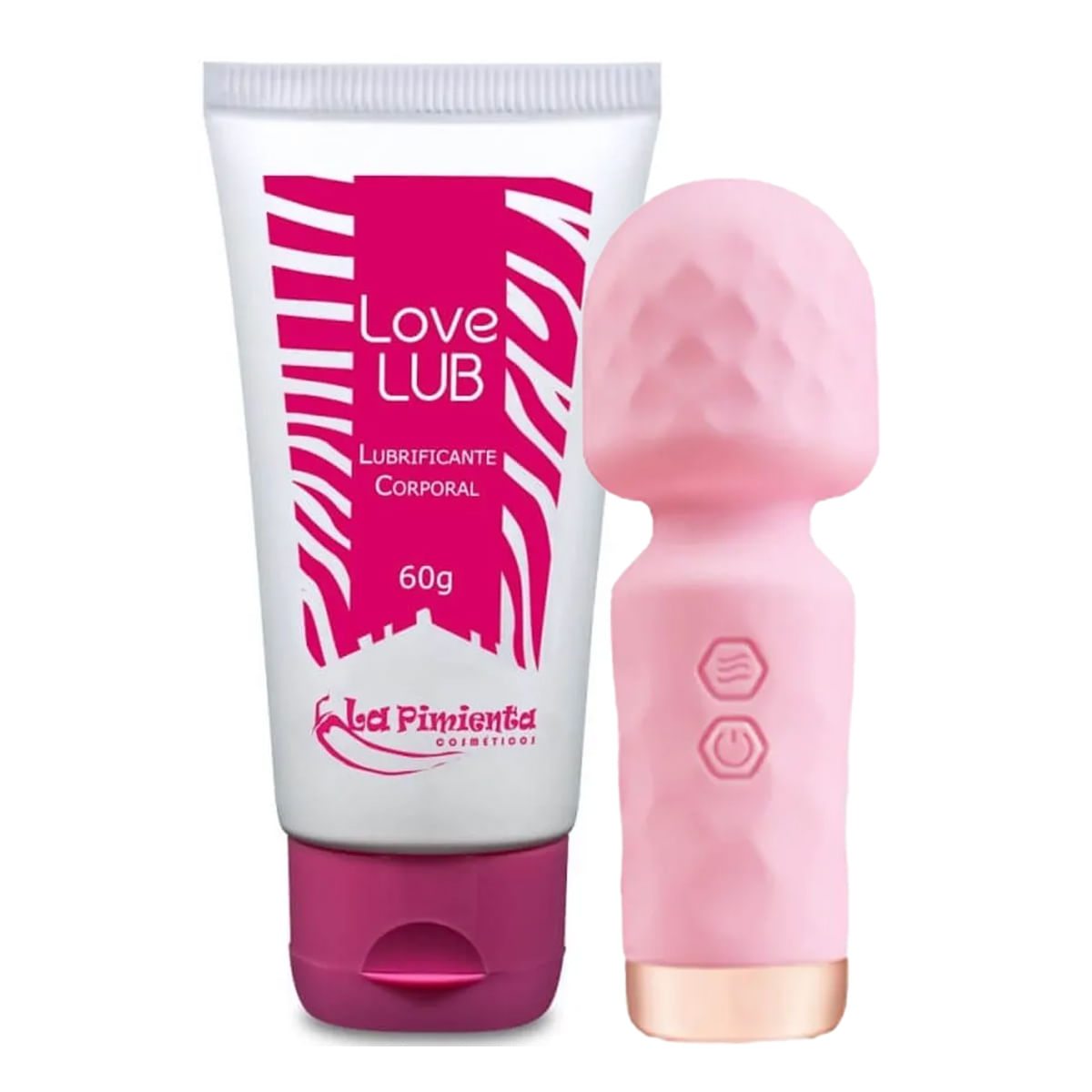 Duplinha Lubrificante Love Lub Neutro e Mini Varinha Mágica