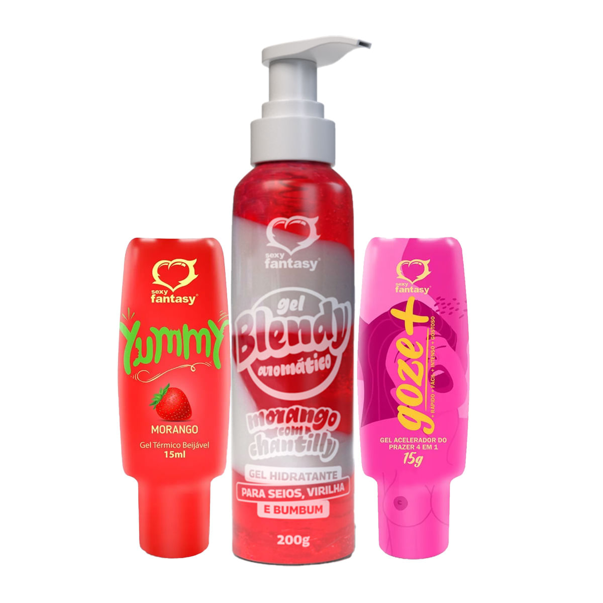 Kit com Blendy Gel Yummy e Goze +