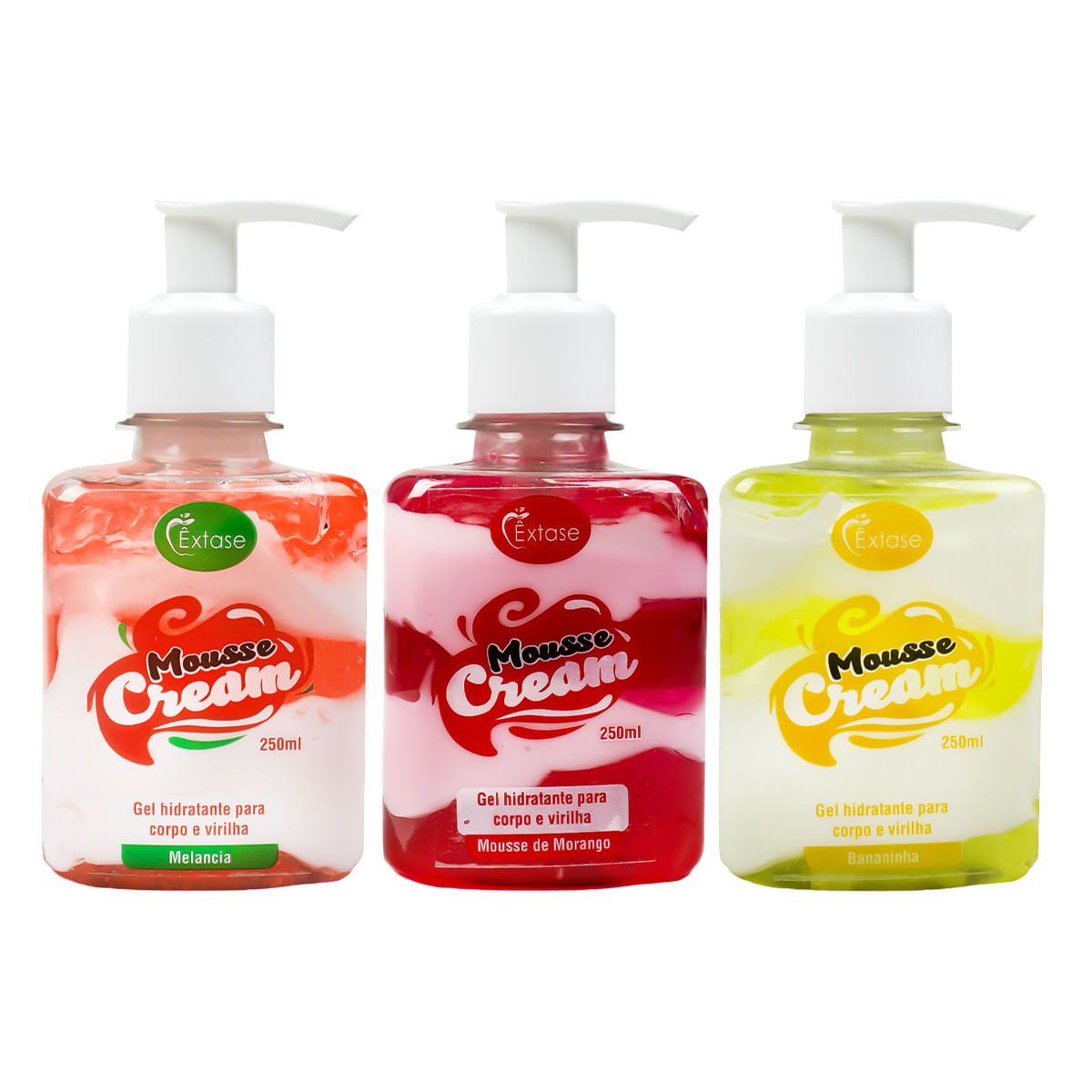 Mousse Cream Creme Aromatizante Beijável Para Virilha 250ml Êxtase