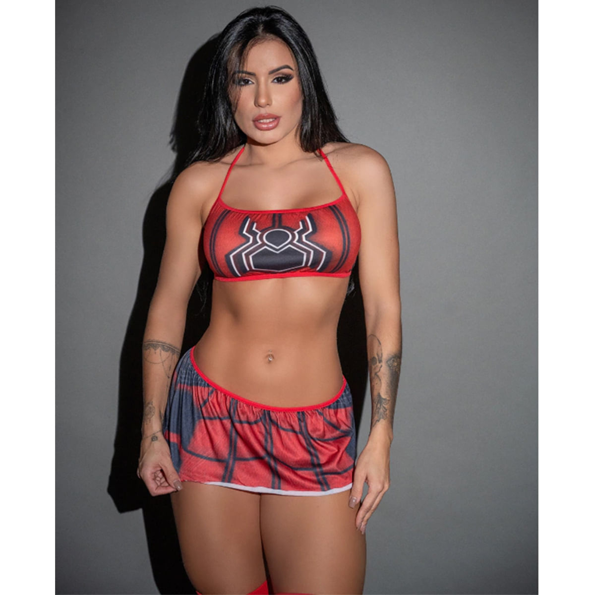 Fantasia Fetiche Mulher Aranha Pimenta Sexy