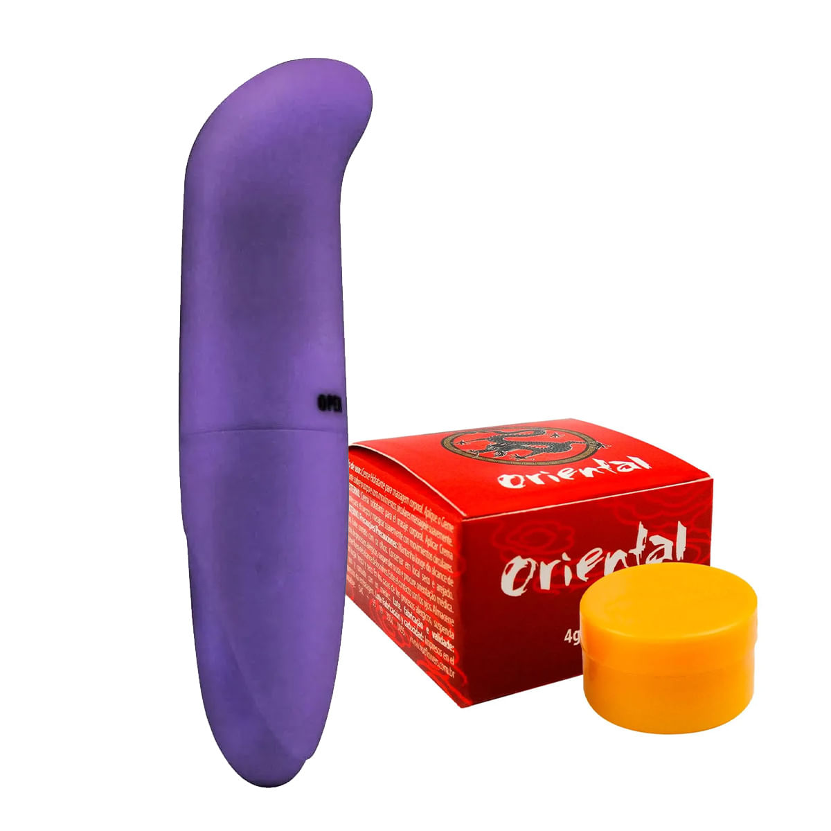 Duplinha Promocional com Vibrador ponto G em ABS e Pomada Oriental