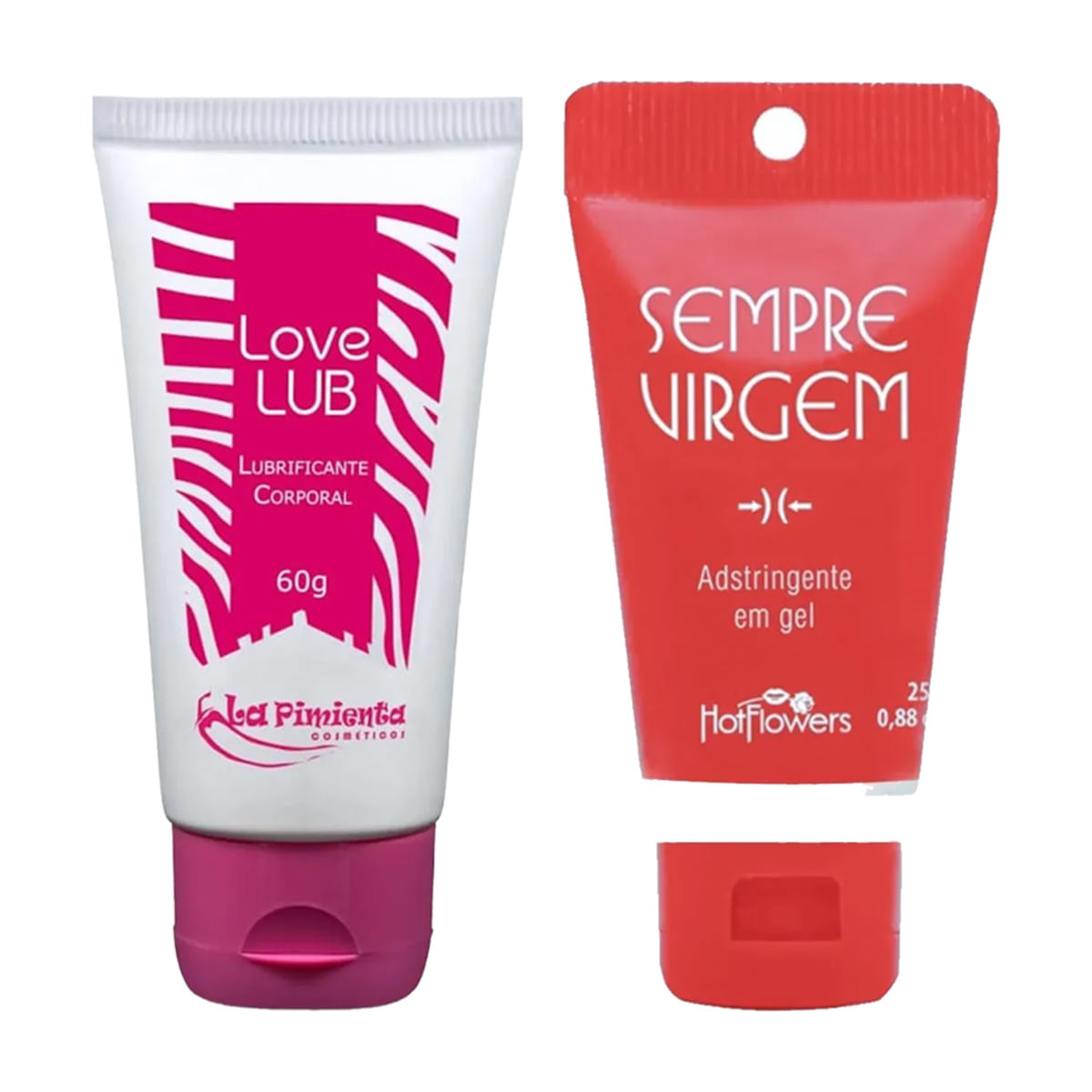 Duplinha com Love Lub Lubrificante e Gel Adstringente Sempre Virgem