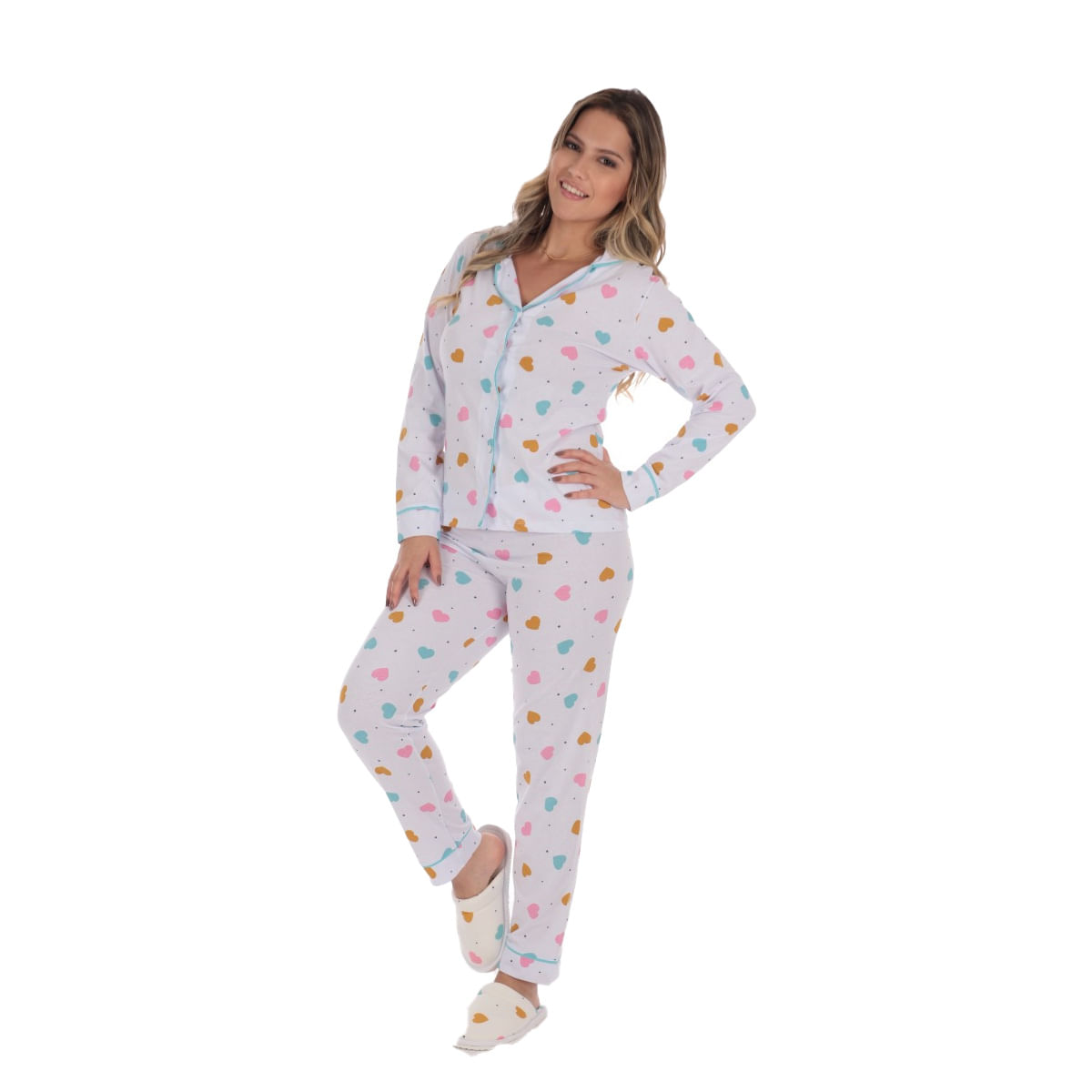 Pijama Print Americano de Algodão Victory Pijama Print Americano de Algodão Victory