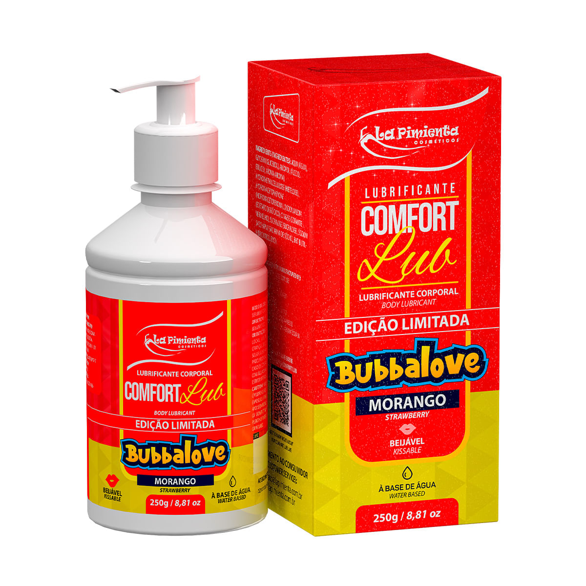 Love Lub Bubbalove Lubrificante Corporal Beijável 250g La Pimienta