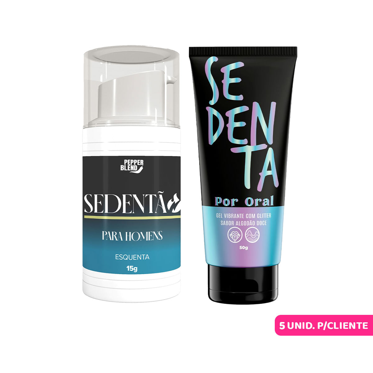 Duplinha Promocional com Sedenta Por Oral e  Sedentão Excitante Masculino