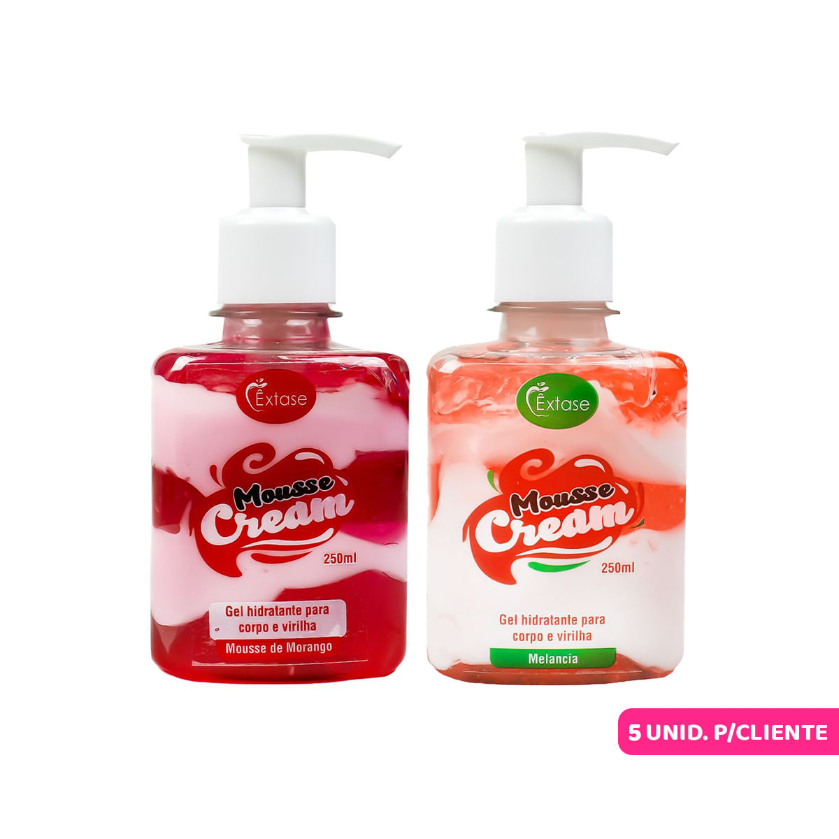 Duplinha Promocional com Mousse Cream Morango e Mousse Cream Melancia