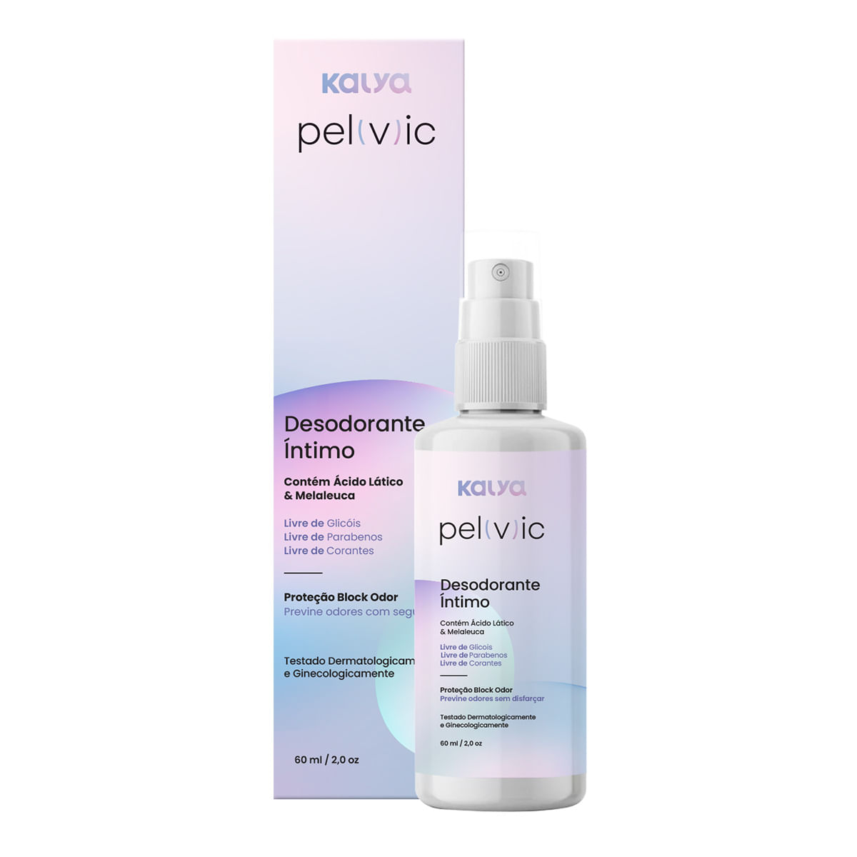Pelvic Desodorante Íntimo Block Odor 60ml Kalya