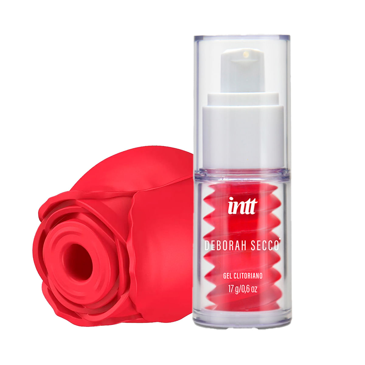 Kit Promocional com Rosa Estimuladora de Clitóris e Gel Clitoriano DS