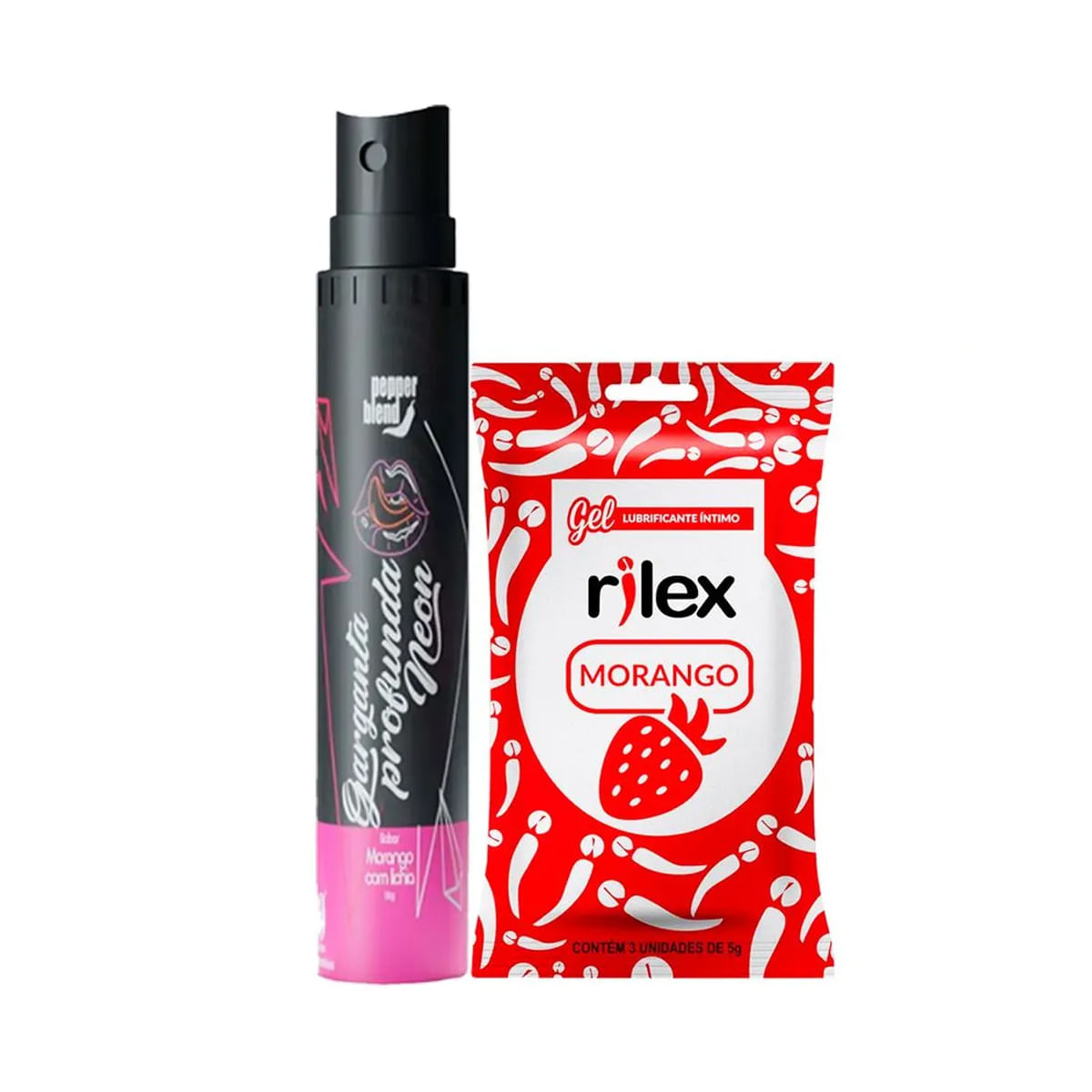 Duplinha Promocional com Garganta Profunda e Sachê Gel Lubrificante