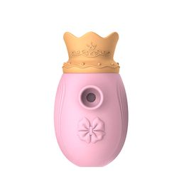 Estimulador de Clitóris com Pulcação e Língua Crown Vip Mix