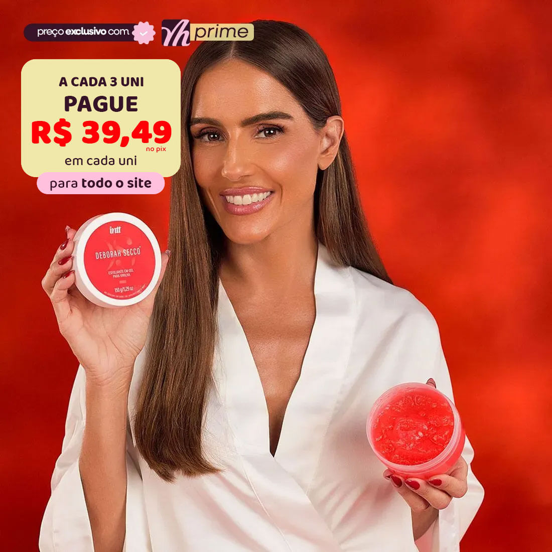 Esfoliante Íntimo com Óleo de Amêndoas e D-Pantenol 150ml Coleção Deborah Secco e Intt