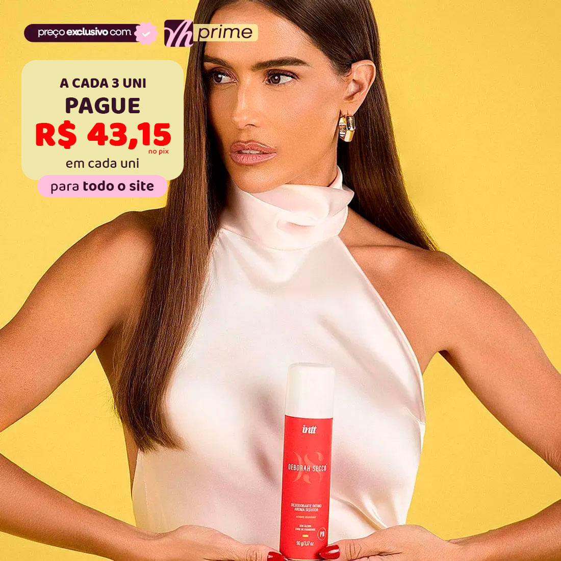 Desodorante Íntimo Sedutor 90g Linha Deborah Secco Intt