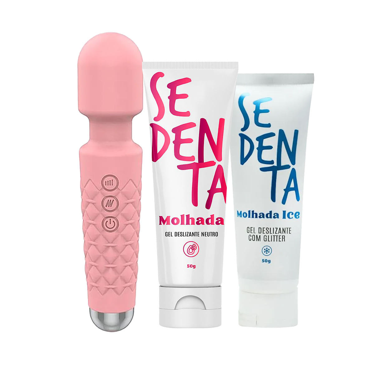 Kit com Green Baby Varinha Mágica Sedenta Molhada Hot e Sedenta Molhada Ice