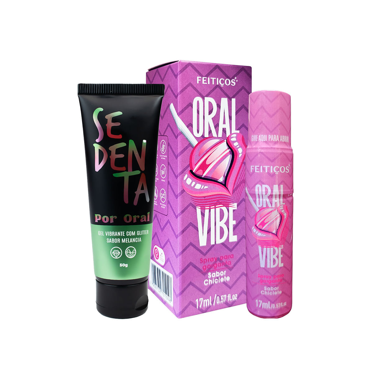 Duplinha com Oral Vibe Spray e Sedenta Por Oral