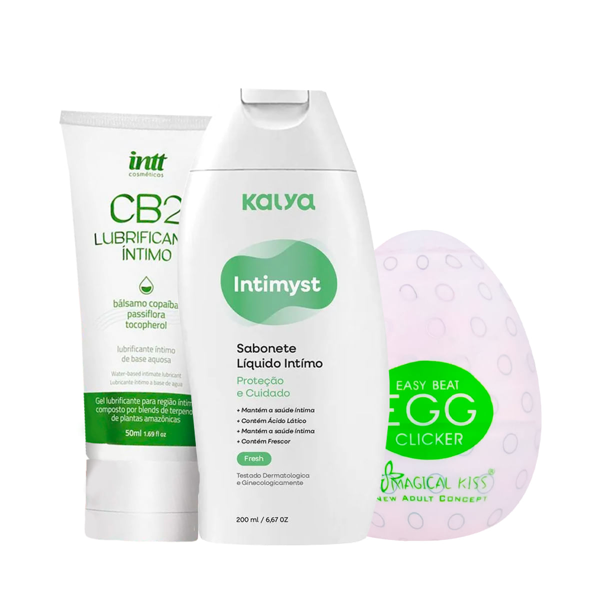 Kit com Lubrificante Linha CB2 Intimyst Egg Clicker
