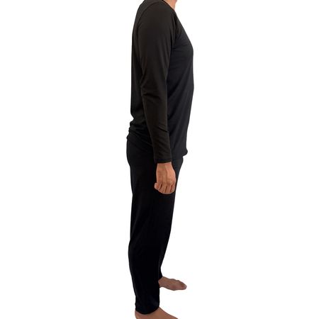 Pijama Adulto Manga Longa e Calça Masculino Hot Love