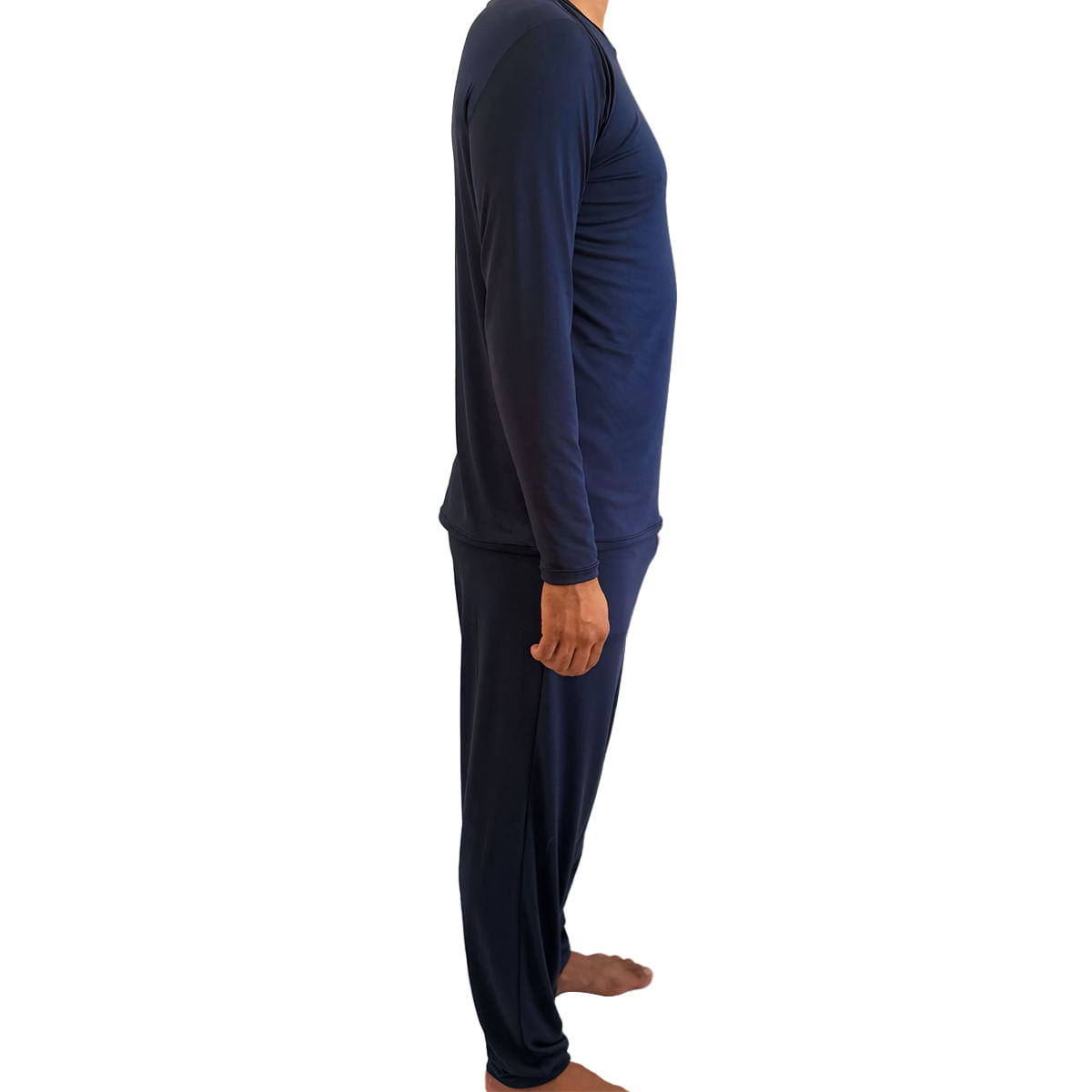 Pijama Adulto Manga Longa e Calça Masculino Hot Love