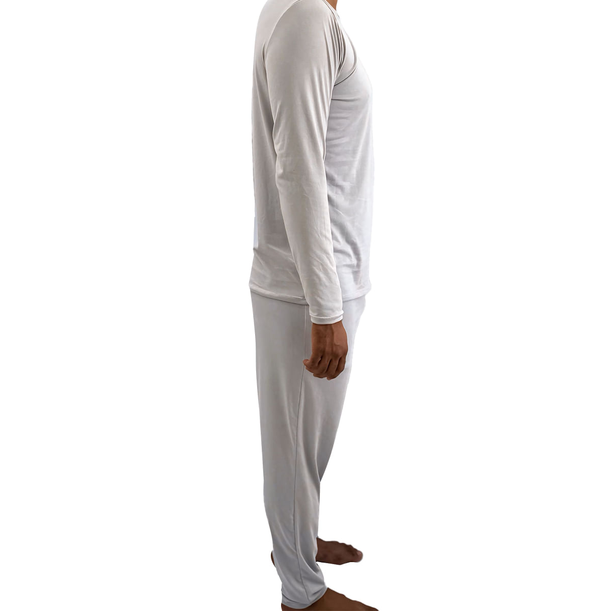 Pijama Adulto Manga Longa e Calça Masculino Hot Love