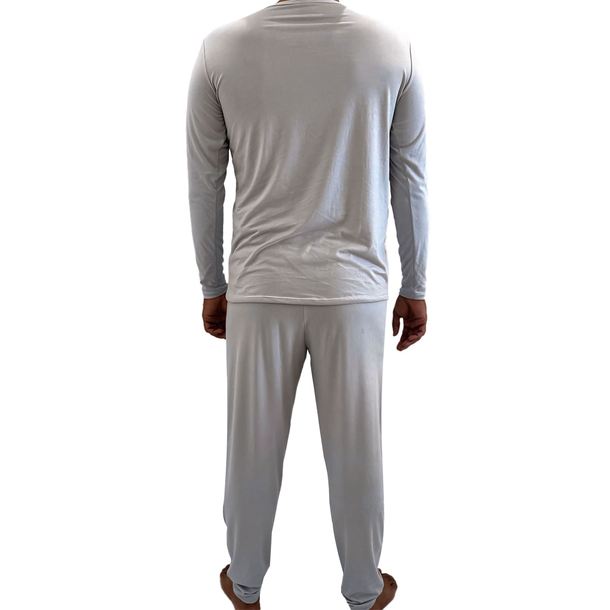 Pijama Adulto Manga Longa e Calça Masculino Hot Love