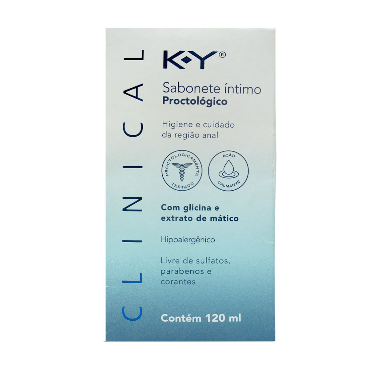 Clinical Sabonete Íntimo Proctológico Ação Calmante 120ml K-Y