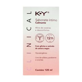Clinical Sabonete Íntimo Calmante Alívio de Coceira 120ml K-Y