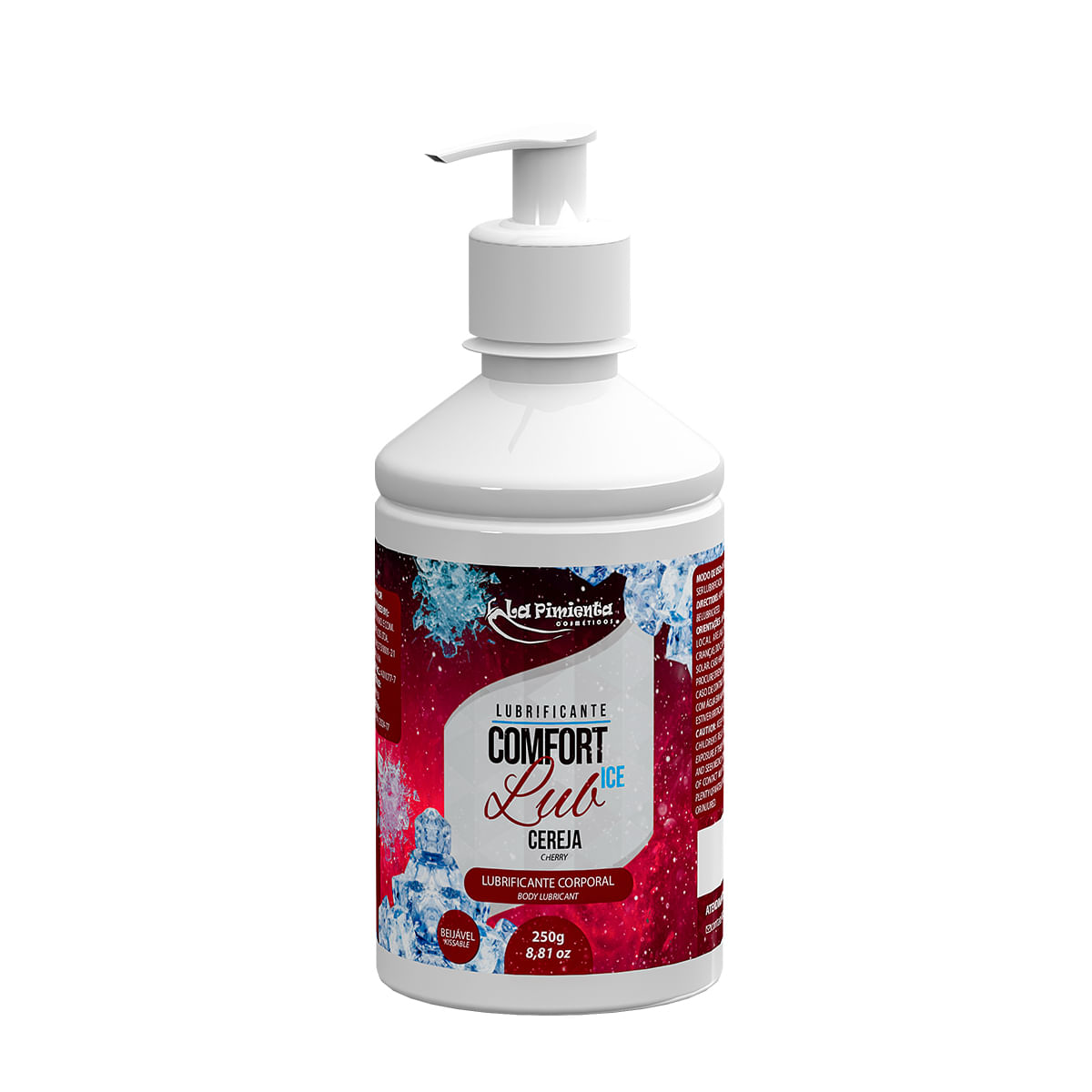 Comfort Lub Ice Lubrificante Íntimo Beijável 250g La Pimienta Comfort Lub Ice Lubrificante Íntimo Beijável 250g La Pimienta