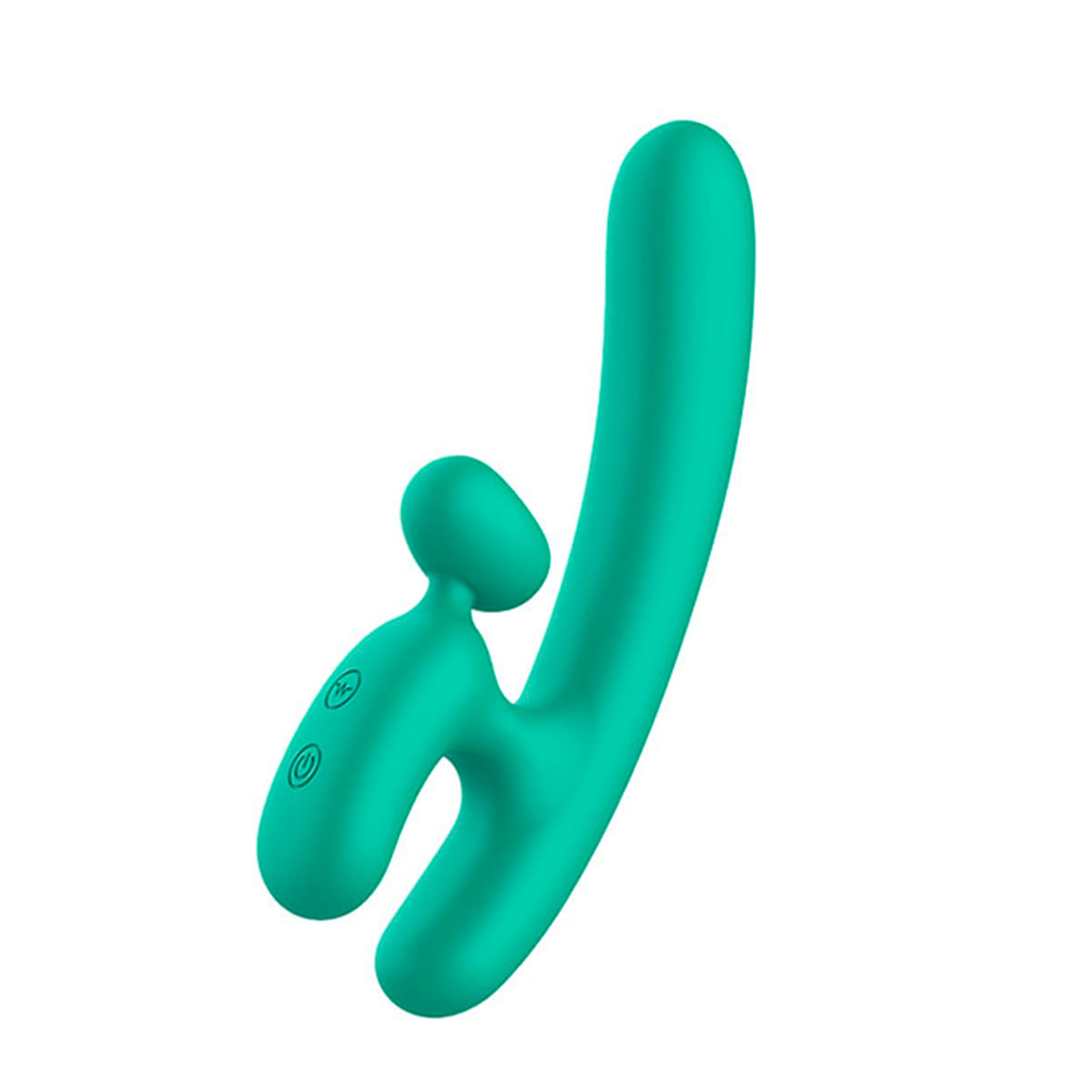 Vibrador Recarregável com Estimulador Clitoriano e Encaixe na Base para os Dedos 3R Import