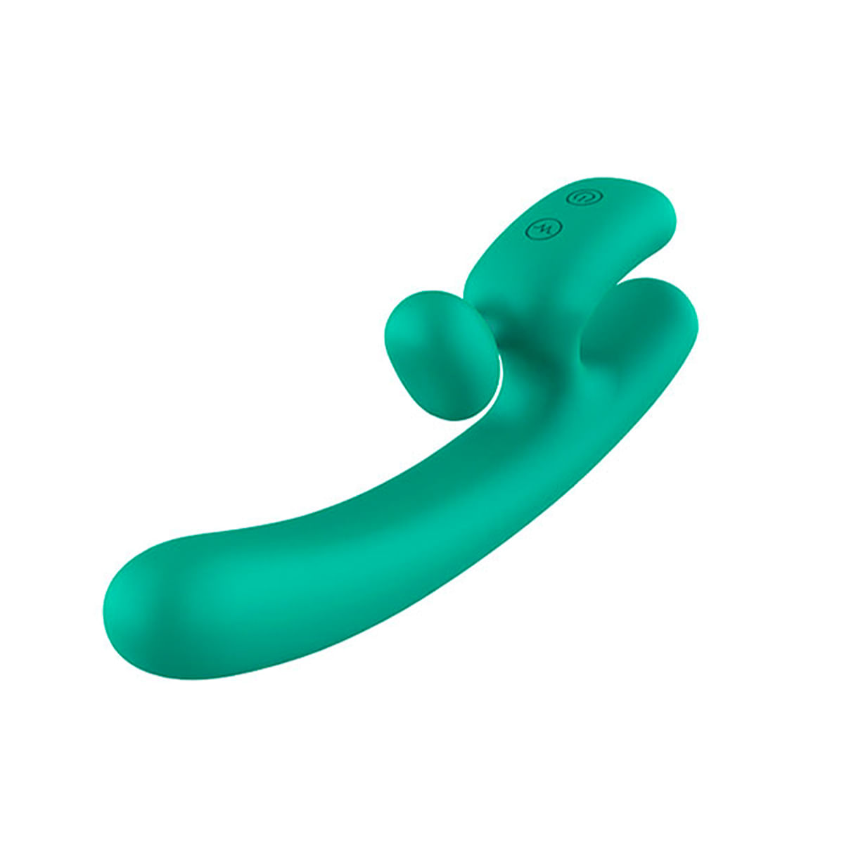 Vibrador Recarregável com Estimulador Clitoriano e Encaixe na Base para os Dedos 3R Import