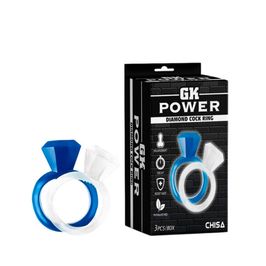 Kit com 3 Anéis Penianos com Design de Jóia Chisa Diamond Cock 3R Import