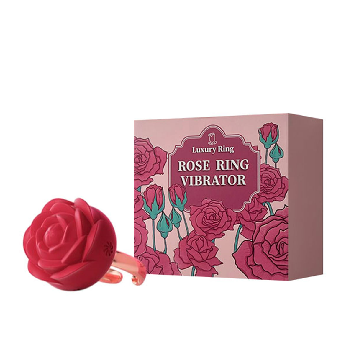 Anel Vibrador Recarregável Ajustável com Formato de Rosa 3R Import Anel Vibrador Recarregável Ajustável com Formato de Rosa 3R Import