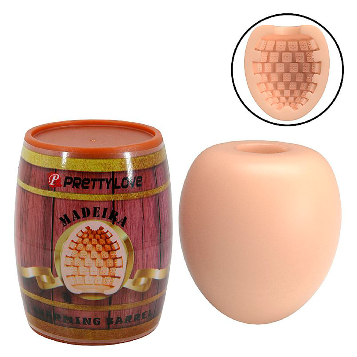 Masturbador Masculino em Formato de Barril Bourbon Sexy Import