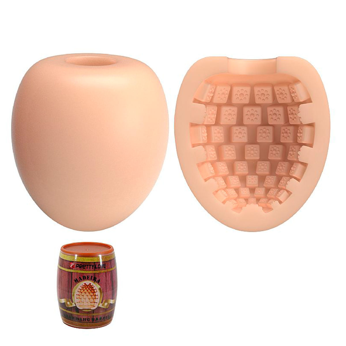 Masturbador Masculino em Formato de Barril Bourbon Sexy Import