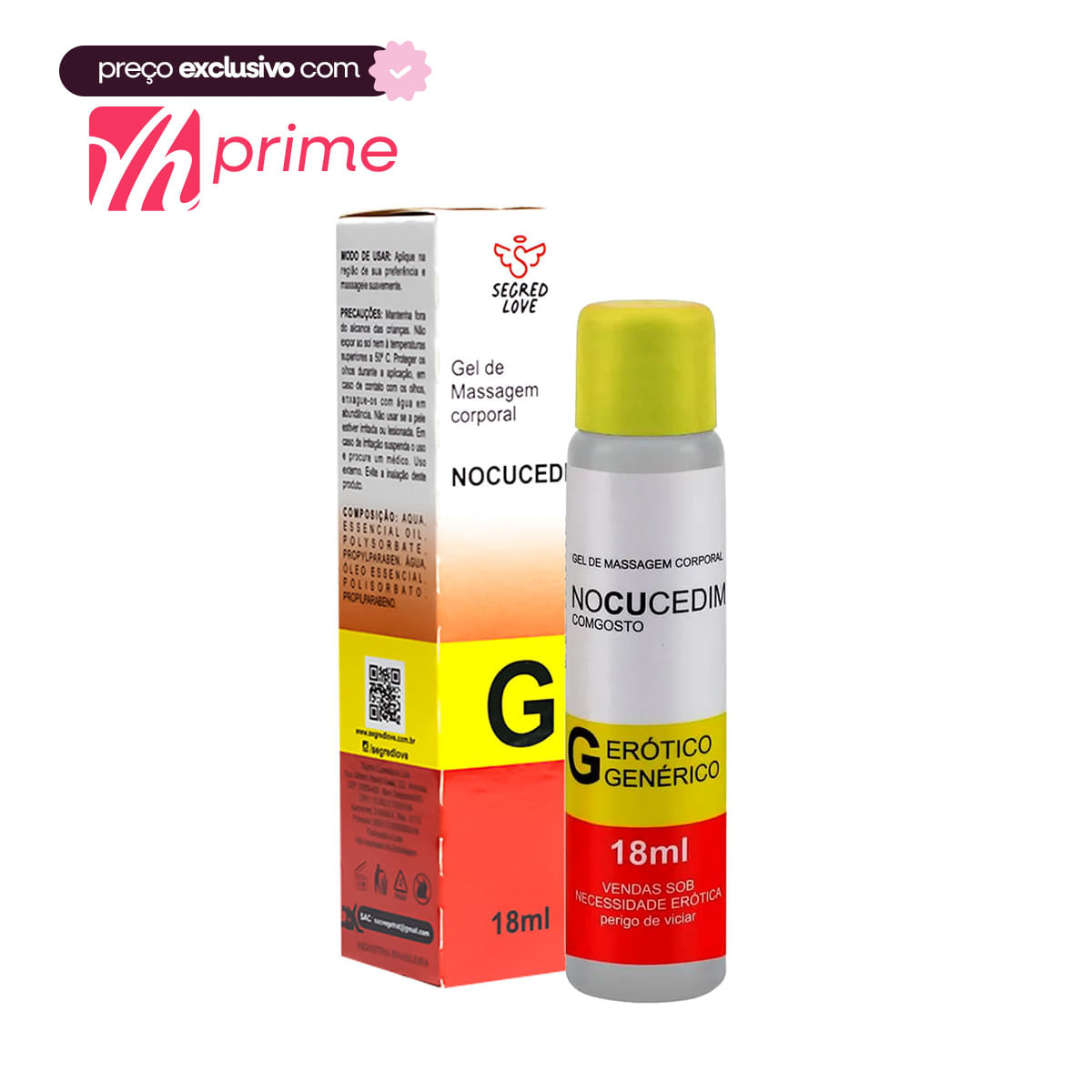 Nocucedim Comgosto Dessensibilizante Anal 18ml Linha Farmacinha do Riso Secret Love - 10 Por Cliente