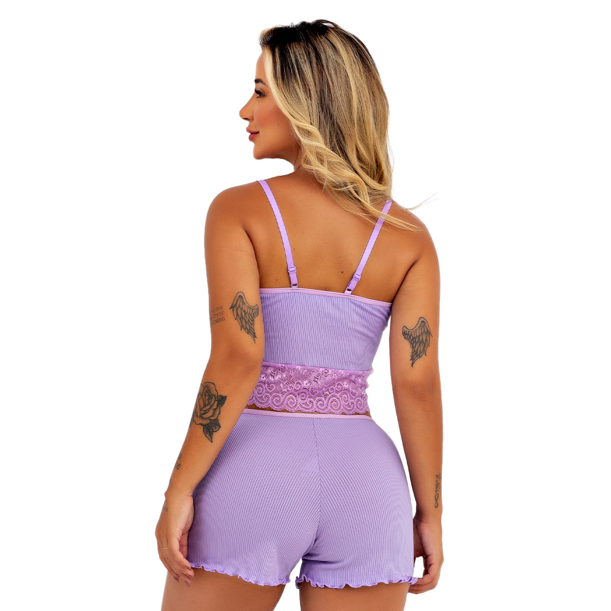 Baby Doll Canelado Gabriella Patitex