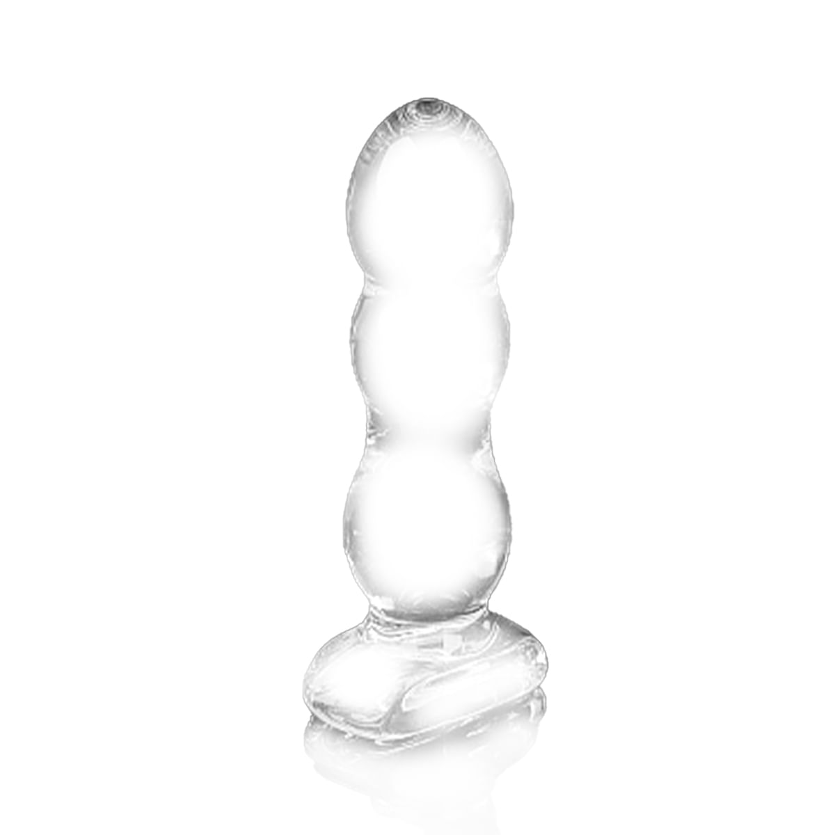 Plug Anal de Vidro com Formato Escalonado 12,7x4,2cm Sexy Import Plug Anal de Vidro com Formato Escalonado 12,7x4,2cm Sexy Import